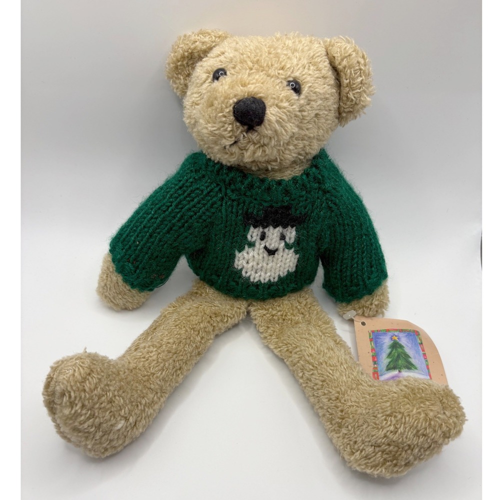 Dayton Hudson Holiday Homecoming Teddy Bear Snowman Sweater 1997 Original Tag